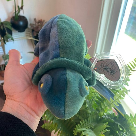 Ty Beanie Baby -  Rainbow the Chameleon (incorrect fabric) - Style Number #04037 - Picture 1 of 8